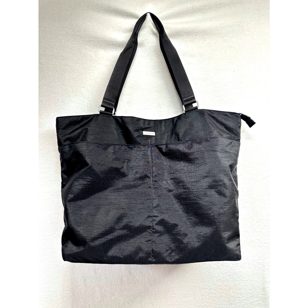 Baggallini Tote Bag Large Black Nylon Travel Luggage Carry-on Pocket Zip Top